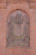 City coat of arms at the old ...