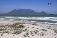 Table Mountain and kitesurfer...