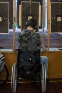 Man in Wheelchair Shooting wi...
