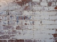 industrial white brick wall b...