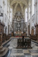 Chancel with altar, choir and...
