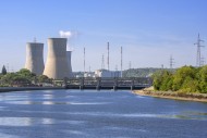 Cooling towers of the Tihange...