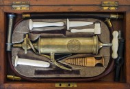 19th century set with instrum...