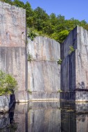 Abandoned red marble quarry C...