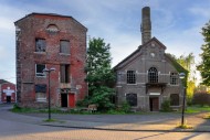 Abandoned factory buildings o...
