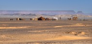 Bedouin tents in the Sahara D...