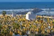 Islamic graves with headstone...