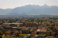Aerial View over City of Thun...