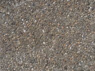 grey pebbles set into concret...