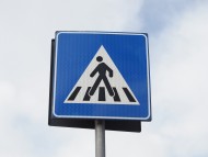 zebra crossing sign