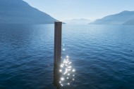 Pole with Sun Reflection on L...