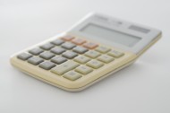 Calculator on White backgroun...