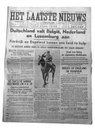 11 May 1940 Flemish newspaper...