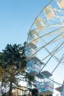 Ferris wheel on the blue sky ...