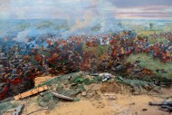 Battlefield scene at the Pano...