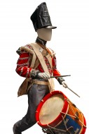 British uniform and drum of t...