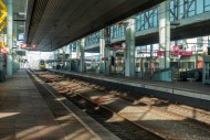 Empty train platform in the G...