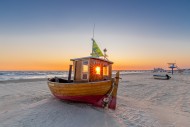 Traditional wooden fishing bo...