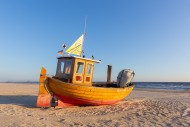 Traditional wooden fishing bo...
