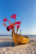 Traditional wooden fishing bo...