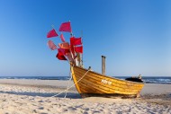 Traditional wooden fishing bo...