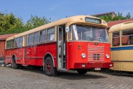 Red 1964 Van Hool 420 bus / a...