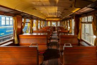 Passenger carriage with woode...