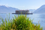 Passenger Ship on an Alpine L...