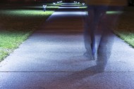Person Walking on a Illuminat...