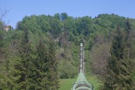 Green-painted penstock windin...