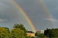 Rainbow over the city of Augs...
