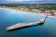Aerial view over Seebrcke / ...