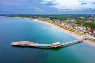 Aerial view over Seebrcke / ...