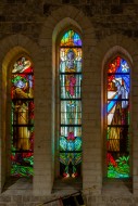 Stained glass windows at necr...