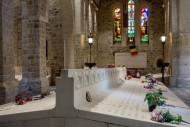 WWI necropolis with tombstone...