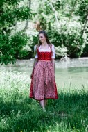 A young woman in a traditiona...