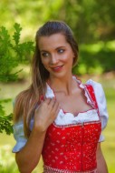 Portrait of a young woman in ...