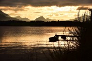 Sunset at Hopfensee in Allgu...
