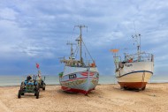 Fishing boats beached on Thor...
