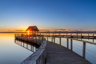 Wooden jetty on Lake Hemmelsd...