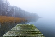 Wooden jetty at Lake Ratzebur...