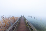 Wooden jetty at Lake Ratzebur...