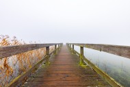 Wooden jetty at Lake Ratzebur...