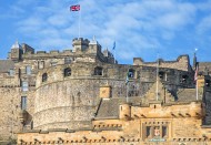 Medieval Edinburgh Castle on ...
