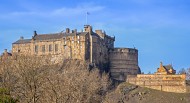 Medieval Edinburgh Castle on ...