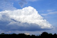White cumulus congestus cloud...