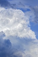 White cumulus congestus cloud...